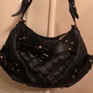 Burberry Beautiful Black Leather Shoulder Bag